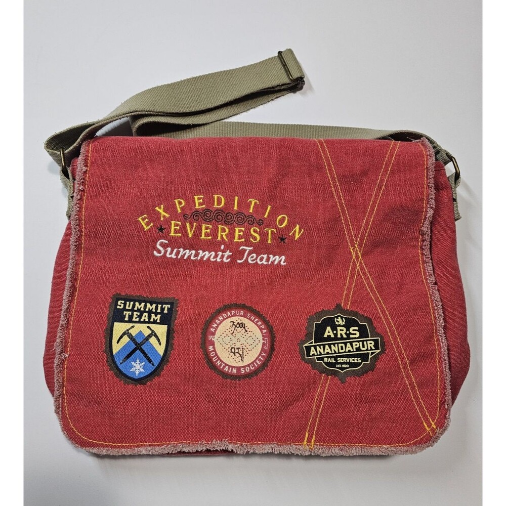 Disney Parks Expedition Everest Medium Red/Green Messenger Shoulder Bag